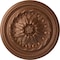 Ekena Millwork Wigan Ceiling Medallion, Hand-Painted Polished Copper, 16"OD x 2 1/4"P CM16WGPOS - alternate 1